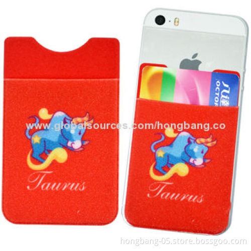 Sticky Mobile Phone Pockets, Made of Microfiber + 3m Glue Materials, Easy to Remove